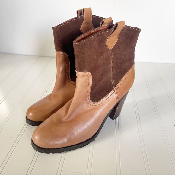 Ralph Lauren Brown Heeled Boots - Picture 2 of 7